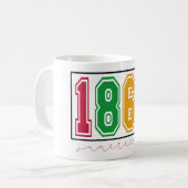 Jungsteinzeit - Schwarze Geschichte Kaffeetasse (Vorderseite Links)