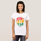 Jungsteinzeit - Schwarze Geschichte T-Shirt (Vorne ganz)