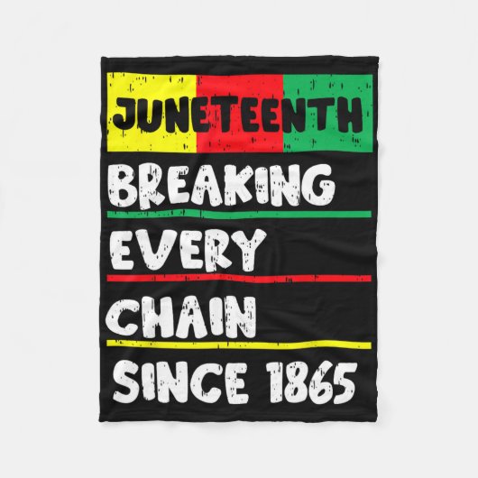 Jungsteinzeit Zerbrechen jede Kette seit 1865 Ance Fleecedecke (Vorderseite)