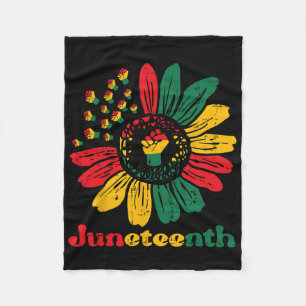 Jungsteinziger Afrikanischer Sonnenblumen Fists Mä Fleecedecke