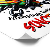 Jungsteinziger Brand seit 1865 Poster (Ecke)