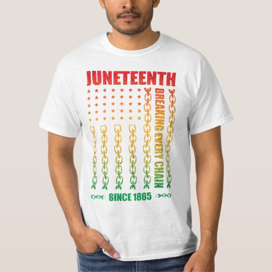 Jungsteinziger Breaking Jede Kette seit 1865 lusti T-Shirt (Vorderseite)