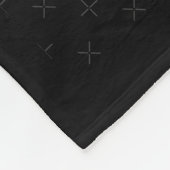 Jungsteinziger Bruch der ketten schwarzen Geschich Fleecedecke (Ecke)