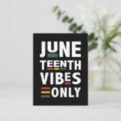 Jungsteinziger Gesang feiert nur schwarzen Stolz Postkarte (Stehend Vorderseite)