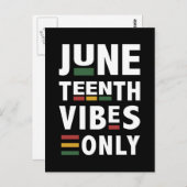 Jungsteinziger Gesang feiert nur schwarzen Stolz Postkarte (Vorne/Hinten)