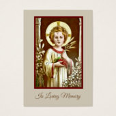 Jüngster Jesus katholische Beerdigungskarte - (Vorderseite)