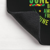 Jüngster Tag der Emanzipation schwarze Geschichte Mousepad (Ecke)
