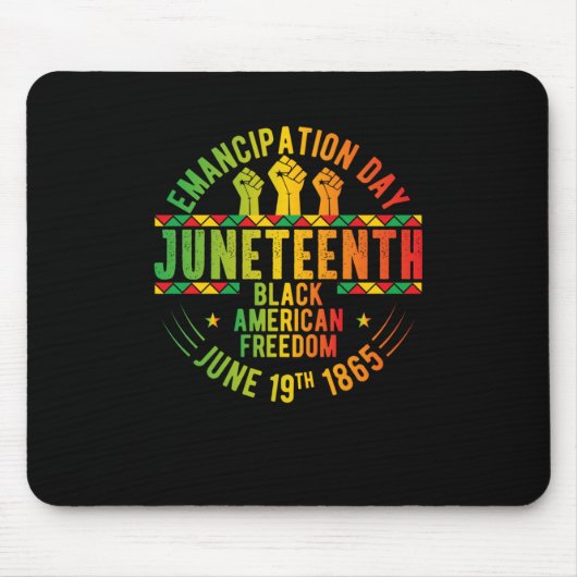Jüngster Tag der Emanzipation schwarze Geschichte Mousepad (Vorne)