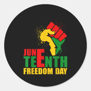 Jüngster Tag der Freiheit feiert Black Freedom S Runder Aufkleber