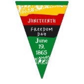 Jüngster Tag der Freiheit Stadt Feierlichkeiten Pa Wimpelkette (Erste Fahne)