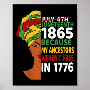 Jüngster Tag Vorfahren Werent Free 1776 4. Juli Poster
