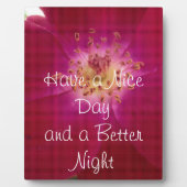 Jüngster Valentinstag Scheckte Rose Fotoplatte (Vorderseite)