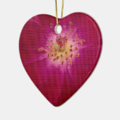 Jüngster Valentinstag Scheckte Rose Keramikornament (Links)