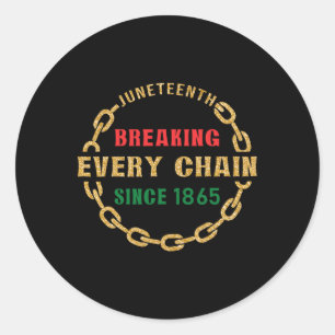 Jüngstes Breaking Jede Kette seit 1865 Black H Runder Aufkleber