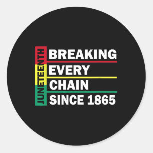 Jüngstes Breaking Jede Kette seit 1865 Black H Runder Aufkleber