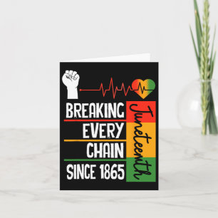 Jüngstes Breaking Jede Kette seit 1865 Freiheit Karte