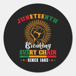 Jüngstes Breaking Jede Kette seit 1865 für Wom Runder Aufkleber