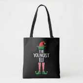 Jüngstes Elf Matching Familienweihnachtliches Part Tasche (Vorderseite)