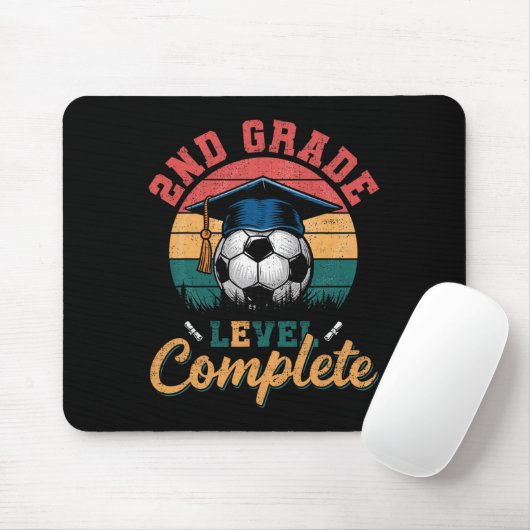 Jüngstes Fußball-Mädchen der zweiten Klasse Mousepad (Mit Mouse)