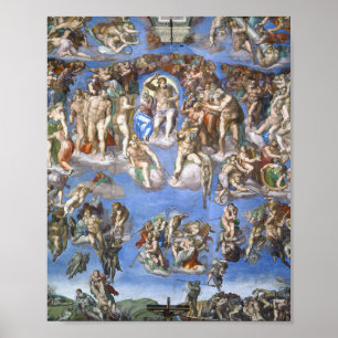 Jüngstes Gericht aus der Sixtinischen Kapelle von Poster