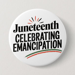 Jüngstes Jahr feiert Emanzipations-Freiheitsdesign Button