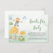 Jungtier Baby Showbuchanfrage Begleitkarte (Vorne/Hinten)