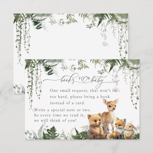 Jungtierduschbuch Begleitkarte (Vorne/Hinten)