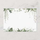 Jungtierduschbuch Begleitkarte (Rückseite)