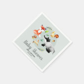 Jungtierdusche aus neutralem Wald Serviette (Ecke)