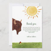 Jungtierdusche Dankeskarte (Vorderseite)