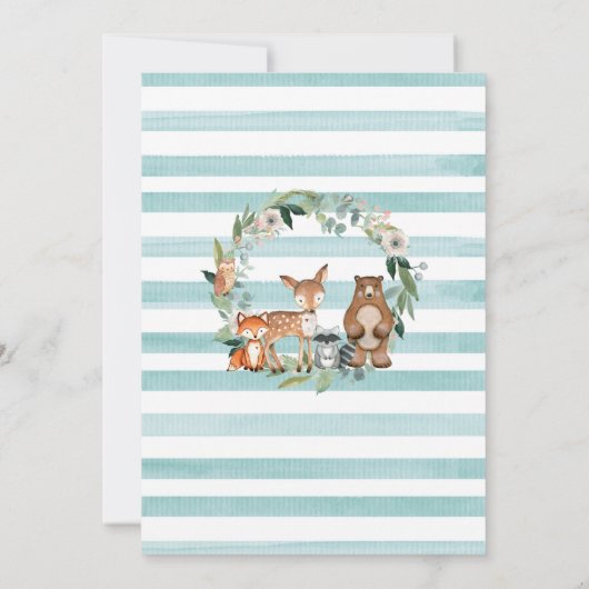 Jungtierdusche Einladung (Rückseite)