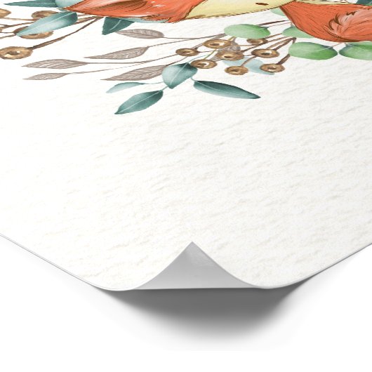 Jungtierdusche Hintergrund Poster (Ecke)