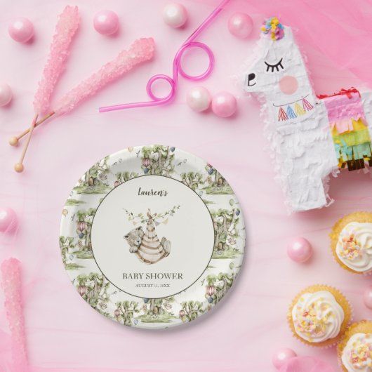 Jungtierdusche Pappteller (Party)