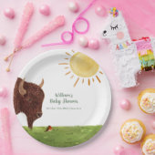 Jungtierdusche Pappteller (Party)