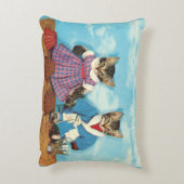 Jungtiere am Strand Dekokissen (Rückseite(Vertikal))