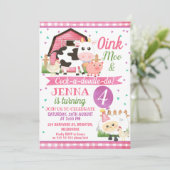 Jungtiere Einladungen zum Geburtstag (Stehend Vorderseite)