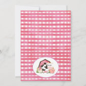 Jungtiere Einladungen zum Geburtstag (Rückseite)