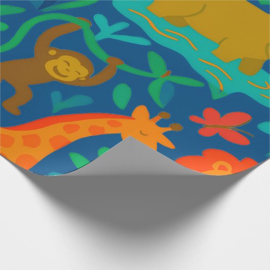 Jungtiere Geschenkpapier (Ecke)