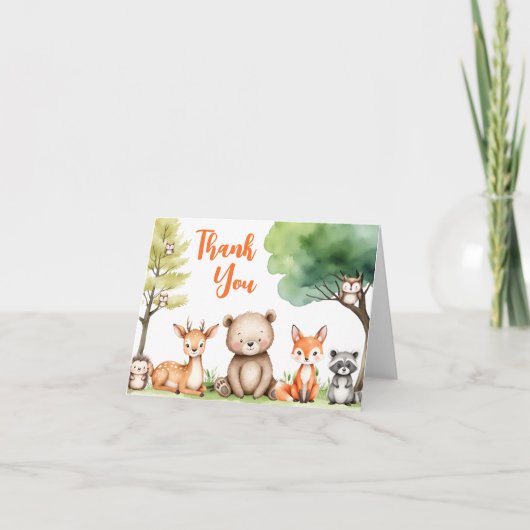 Jungtiere — Neutral Dankeskarte (Vorderseite)