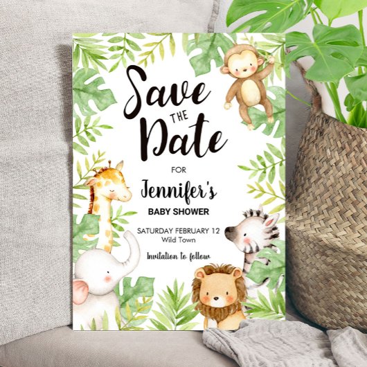 Jungtiere Save the Date Einladung