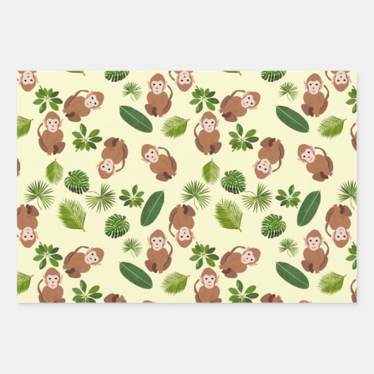 Jungtiere und Pflanze Geschenkpapier Set (Vorderseite 3)