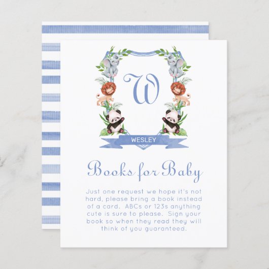 Jungtiere Wappen Bücher für Kinder (Vorne/Hinten)