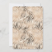 Jungtiere wild 1. Geburtstag Foto Einladung (Rückseite)