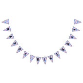 Jungtierfahnen der Girl's Day Pastel Lofi Floral B Wimpelkette (Alle)