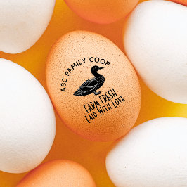 Jungtierfarm mit Liebe Frisch entbeinte Eier Gummistempel