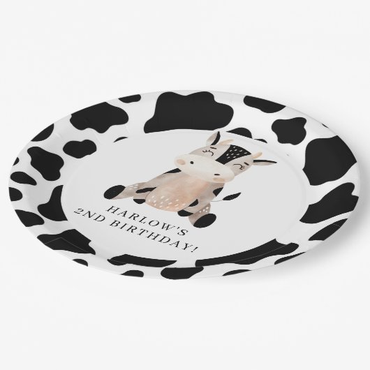 Jungtierfarm Pappteller (Schrägansicht)