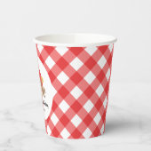 Jungtierfische - karierte Papiersorten Pappbecher (Links)