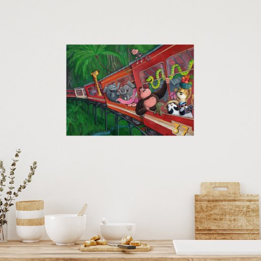 Jungtierzug Poster (Küche)