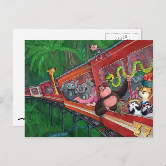 Jungtierzug Postkarte (Vorne/Hinten)