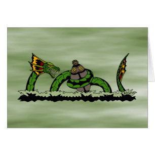 Jungun Catch a Quibbib Grußkarte